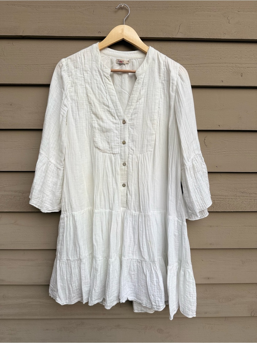 Faherty Dune Cotton Gauze Kasey Dress small - Picture 5 of 9
